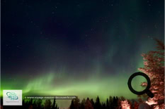 Aurores boréales en Laponie