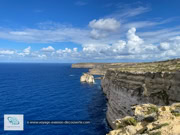 Les falaises de Gebel Ben Gorg sur l"île de Gozo