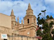 L'église paroissiale de la Nativité de la Vierge Marie de Mellieħa sur l'île de Malte
