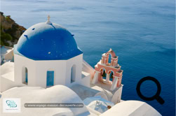 Village de Oia sur l'Île de Santorin - Grèce