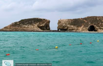 Blue Lagoon sur l'île de Comino dans l'archiplel maltaise