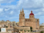 L'église paroissiale de la Nativité de la Vierge Marie de Mellieħa sur l'île de Malte