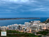 Ville de Mellieħa sur l'île de Malte