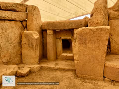 L-Mnajdra Temple sur l'île de Malte