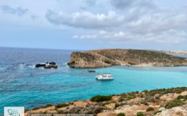 Blue Lagoon sur l'île de Comino dans l'archiplel maltaise