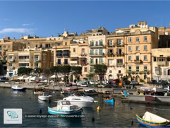 Ville de L-Isla sur l'île de Malte