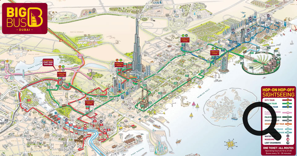 De notre côté, nous avons opté pour ces bus de Big Bus. Leur principal avantage est évident : ils desservent tous les sites incontournables de la ville, permettent de monter et descendre à volonté, et offrent un excellent aperçu général  de Dubaï sans se compliquer la vie avec les transports locaux.
