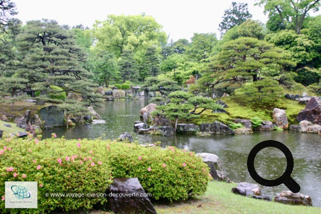 Construire en 1603, il se constitue de deux cercles concentriques de fortifications, des palais Ninomaru et Honmaru, de divers bâtiments de soutien et de plusieurs jardins. Il couvre une surface totale de 275 000 m2 dont environ 8 000 m2 de constructions.