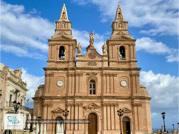 L'église paroissiale de la Nativité de la Vierge Marie de Mellieħa sur l'île de Malte