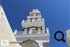 Village d'Emporio sur l'Île de Santorin - Grèce