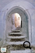 Village de Pyrgos sur l'Île de Santorin - Grèce