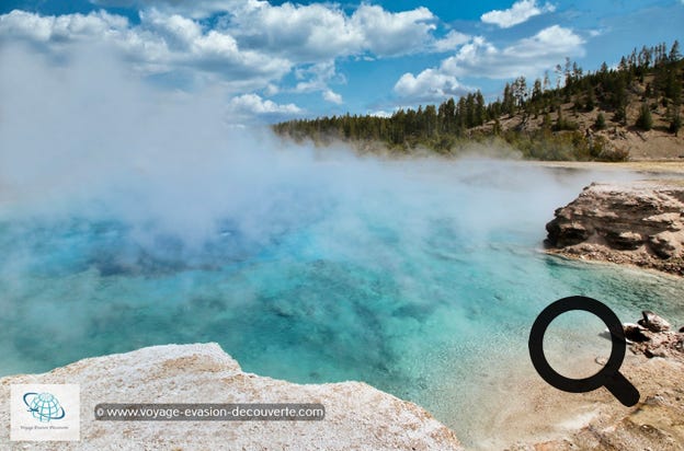 Ce secteur est connu pour avoir quelques une des plus grandes et belles piscines colorées naturelles du parc dont la plus connue : Grand Prismatic Spring.  