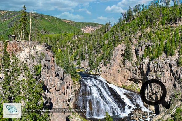 Nous sommes remontés en direction du Nord vers Mammoth Hot Spring. Sur cette route, aux paysages superbes et différents, nous avons croisé nos premiers bisons des plaines, pas du tout farouches, qui vivent en toute liberté dans le parc.