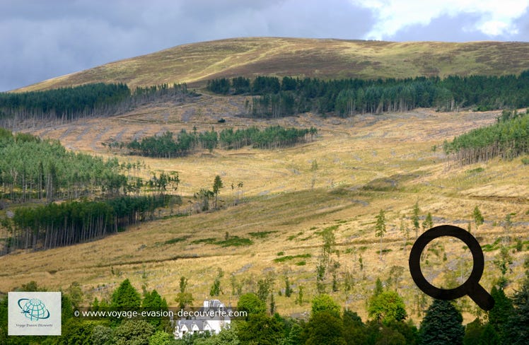 En partant de Glamis nous avons pris la A93, traversant des paysages superbes des Highlands, pour atteindre la ville de Inverness pour y passer la nuit. 